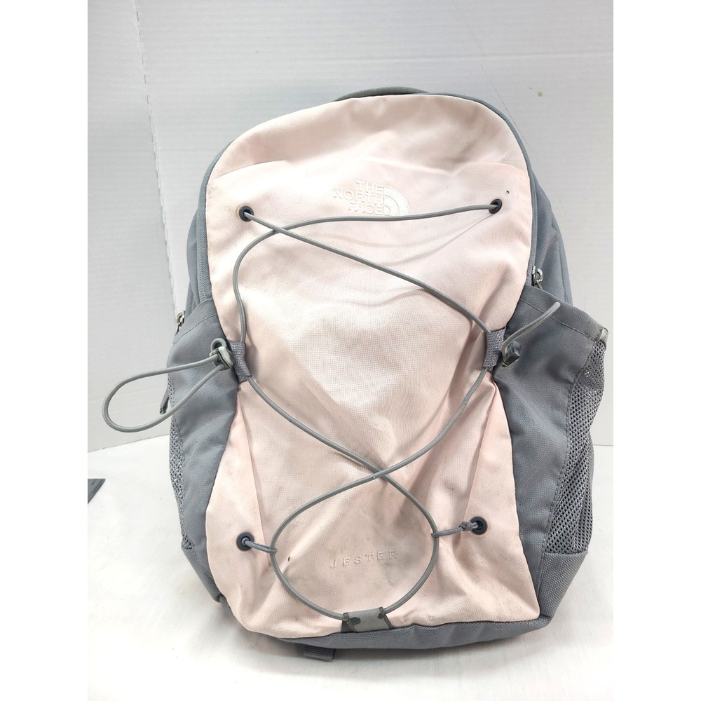 Womens North Face Jester Backpack Grey and Pink